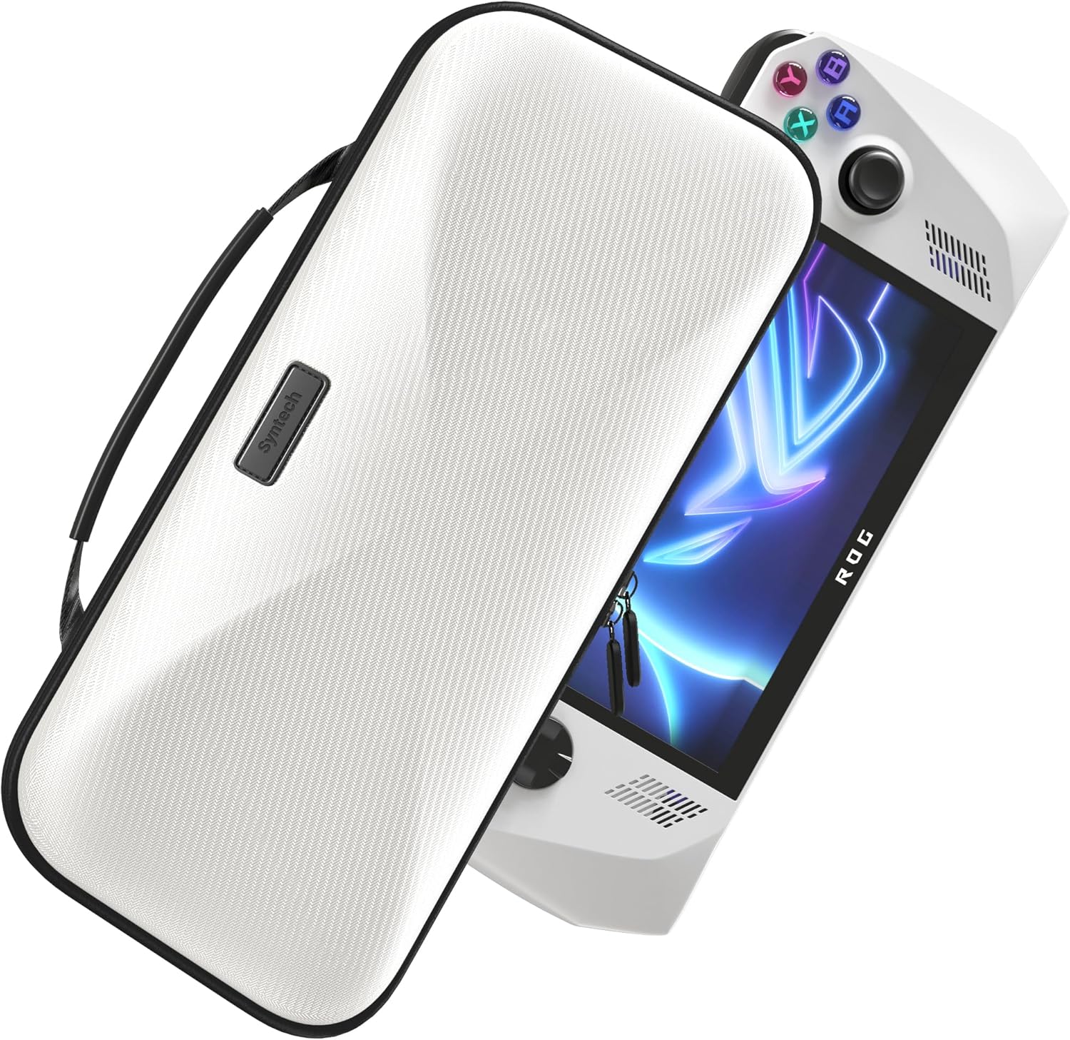 Syntech Hard Carrying Case Compatible with ROG Ally/Ally X [Not for Xbox 2025], Portable Travel Handheld Case for Storage Console & Accessories, EVA Shockproof Protective Carry Bag with Large Capacity