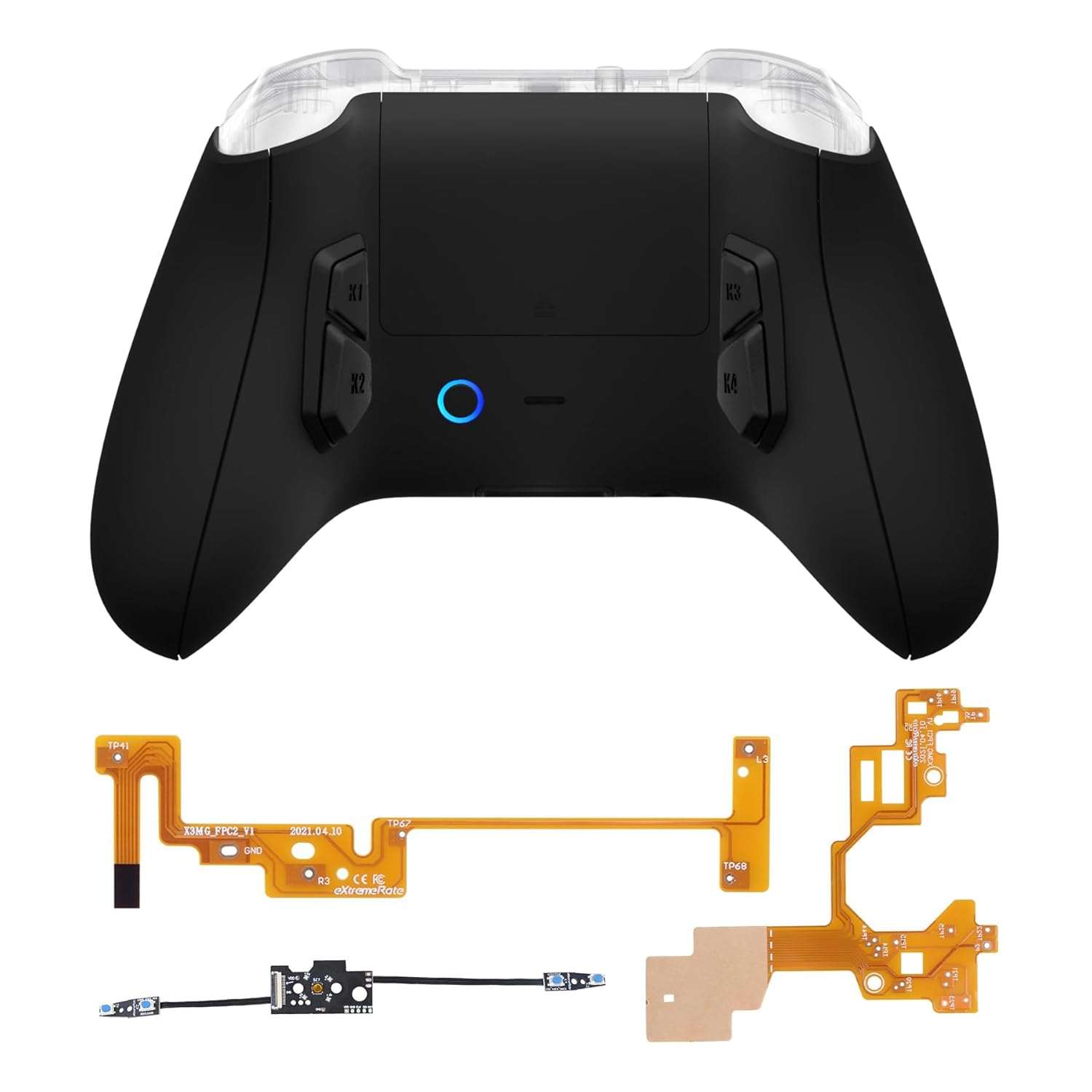 eXtremeRate Victor X Remap Kit for Xbox Series X/S, 6 Profiles & Black Redesigned Back Shell & Side Rails & 4 Back Buttons for Xbox Core Wireless Controller - Controller NOT Included