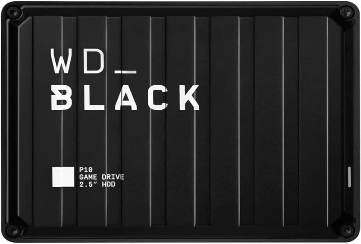 WD_Black 2TB P10 Game Drive, Portable External Hard Drive, Works with PlayStation, Xbox, & PC - WDBA2W0020BBK-WES1