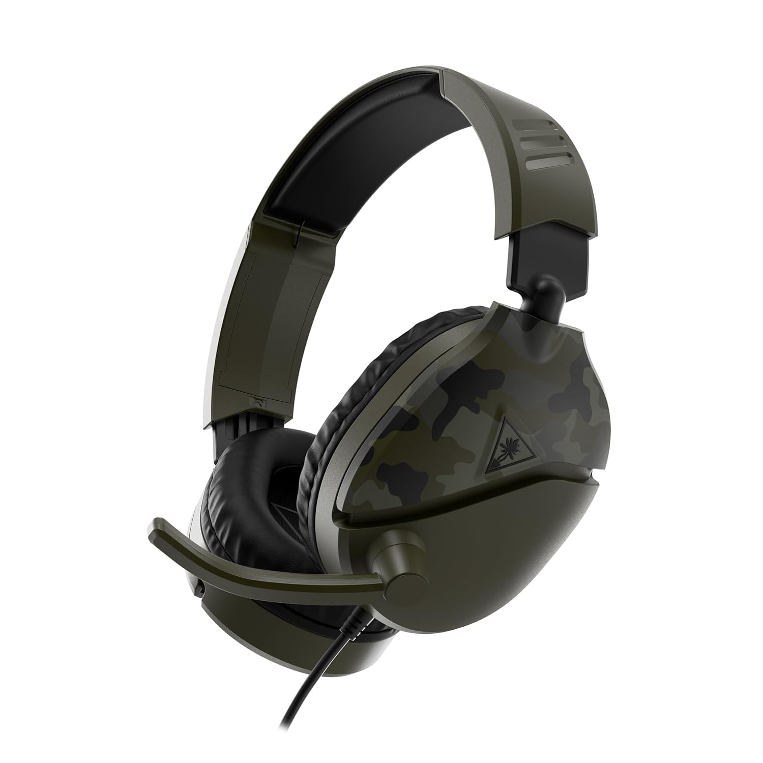 Turtle Beach Recon 70 Multiplatform Gaming Headset for Xbox Series X|S, Xbox One, PS5, PS4, PC & Mobile w/ 3.5mm Wired Connection - Flip-to-Mute Mic, 40mm Speakers, Lightweight Design, Green Camo